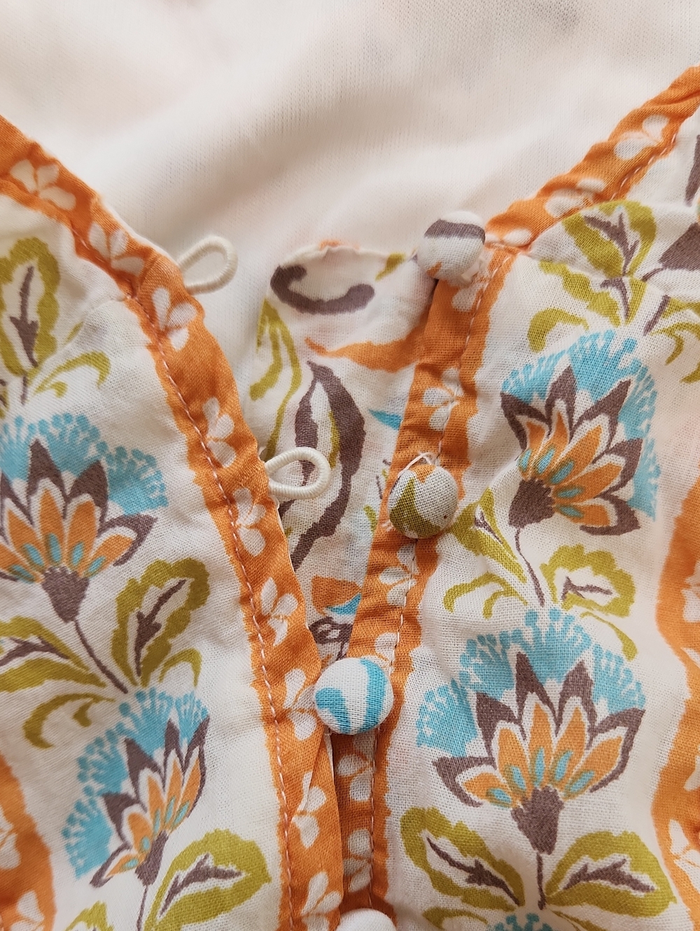 Anthropologie LEA Floral Puff Sleeve Maxi Dress Cotton Boho Cottagecore 1X EUC - Picture 16 of 16